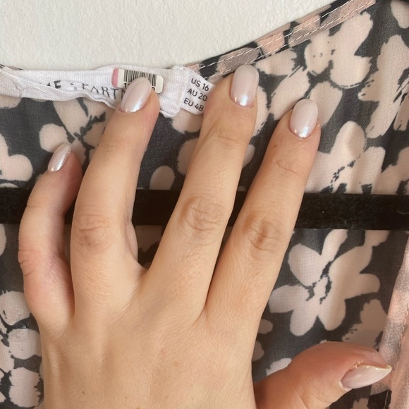 Fame & Partners Pink Floral Ruffle Wrap Dress - Picture 6 of 7